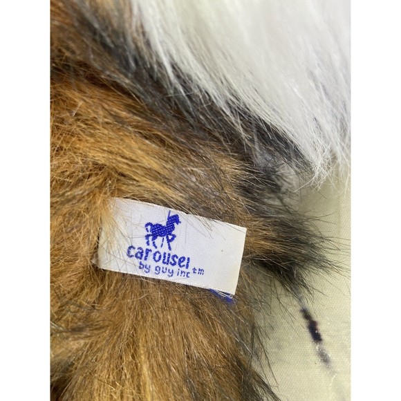 VTG Carousel by Guy Bunny Rabbit Laying Floppy Hairy Bull Nose Plush Toy Brown - Picture 5 of 12